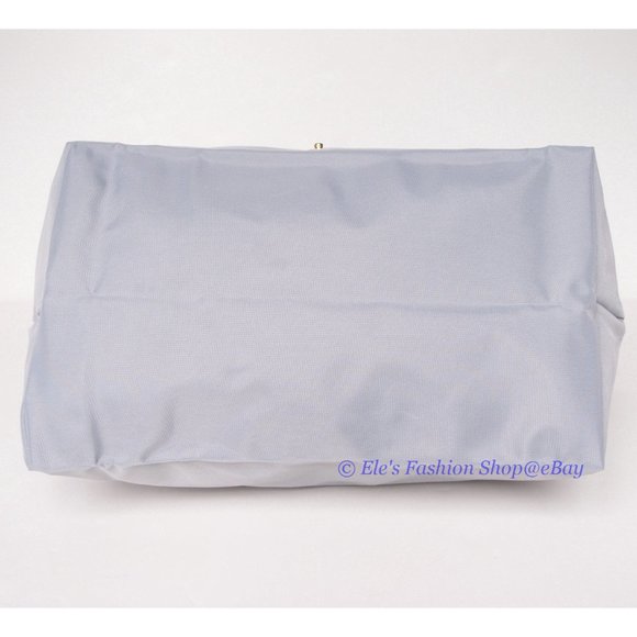 ❤️ NWT LONGCHAMP Le Pliage Small Medium Nylon Shoulder Tote GRAY 100% AUTHENTIC - Picture 14 of 16